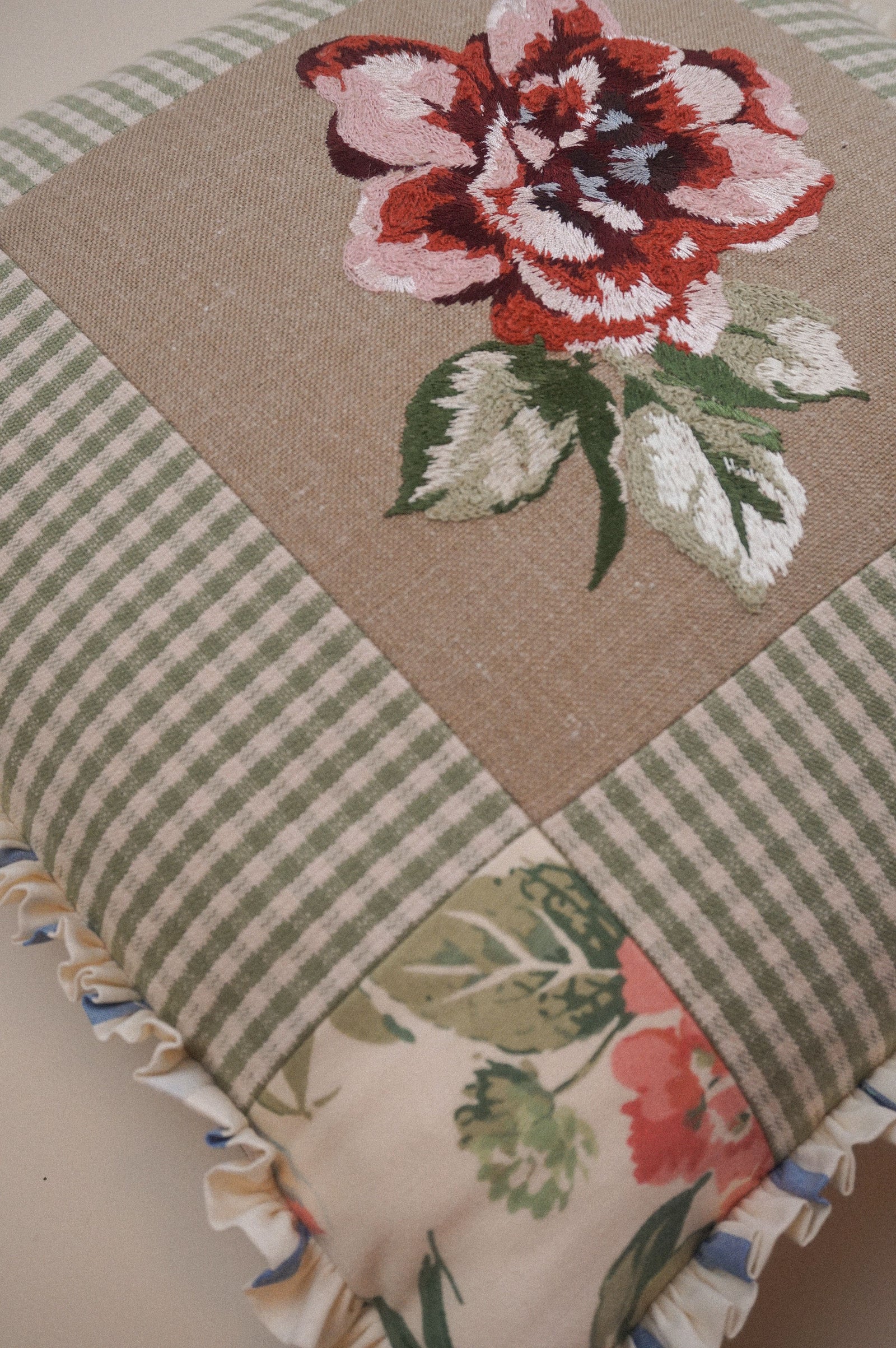 Rosa Patchwork Cushion