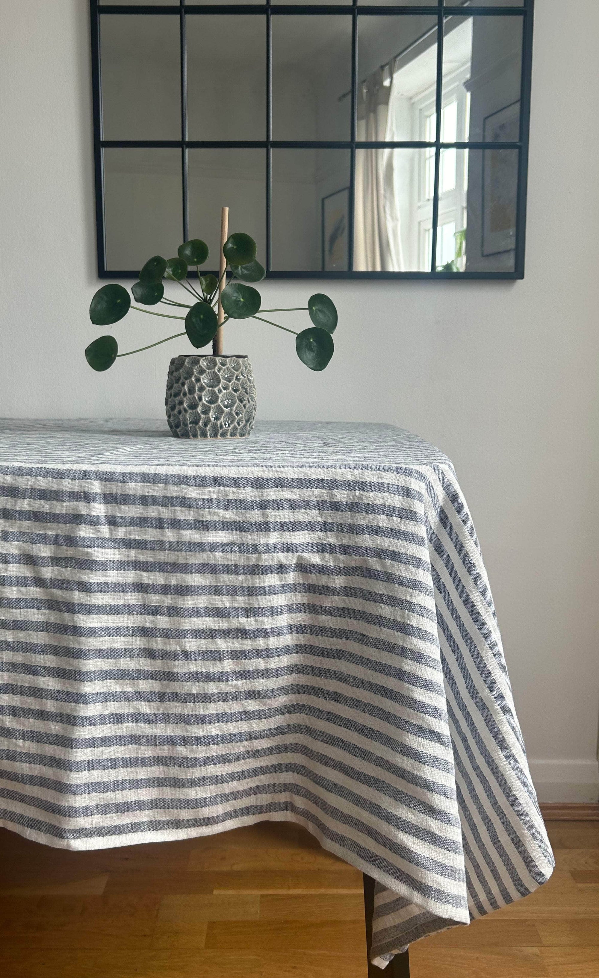 Linen Stripe Tablecloth