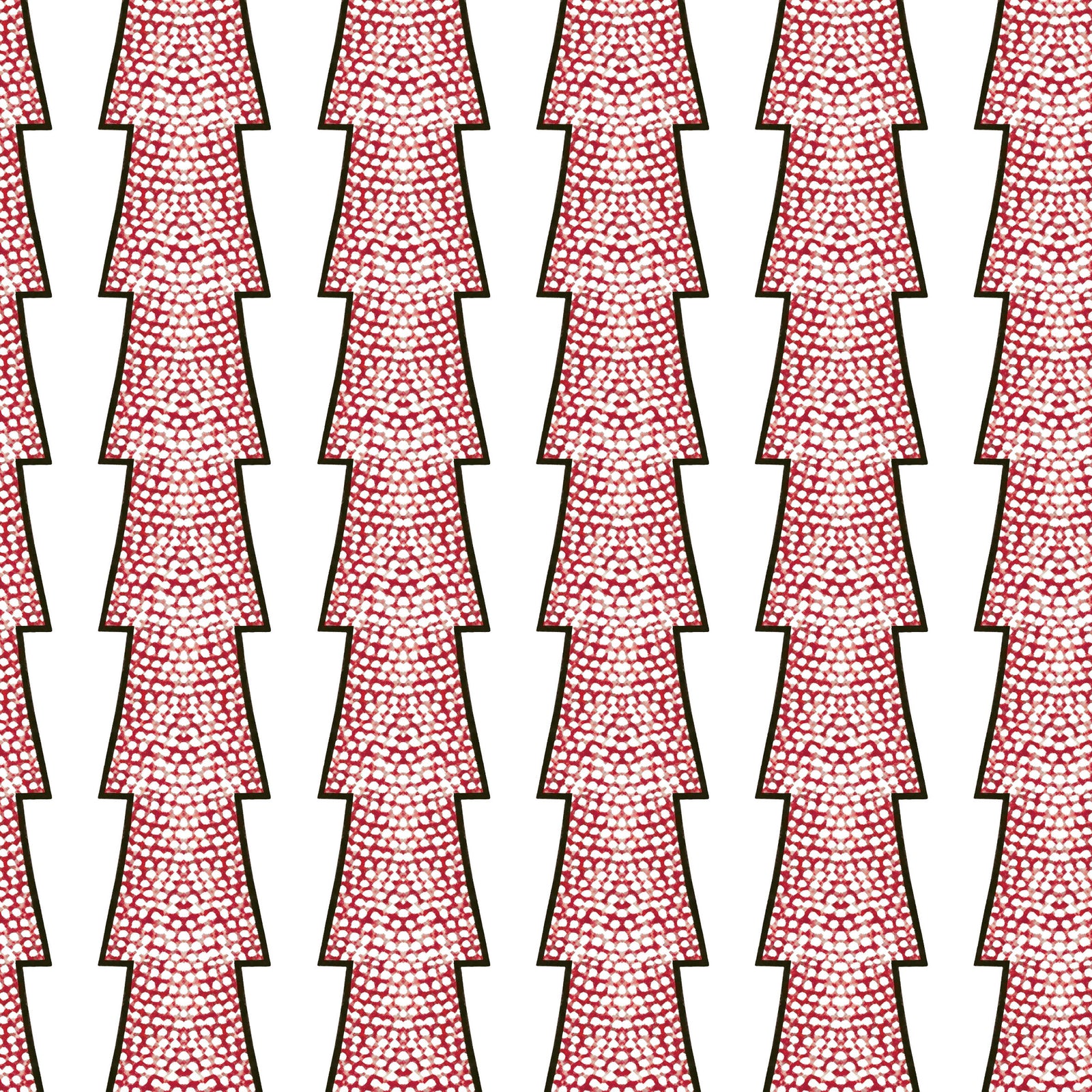 Spot and Arrow Wallpaper - Red