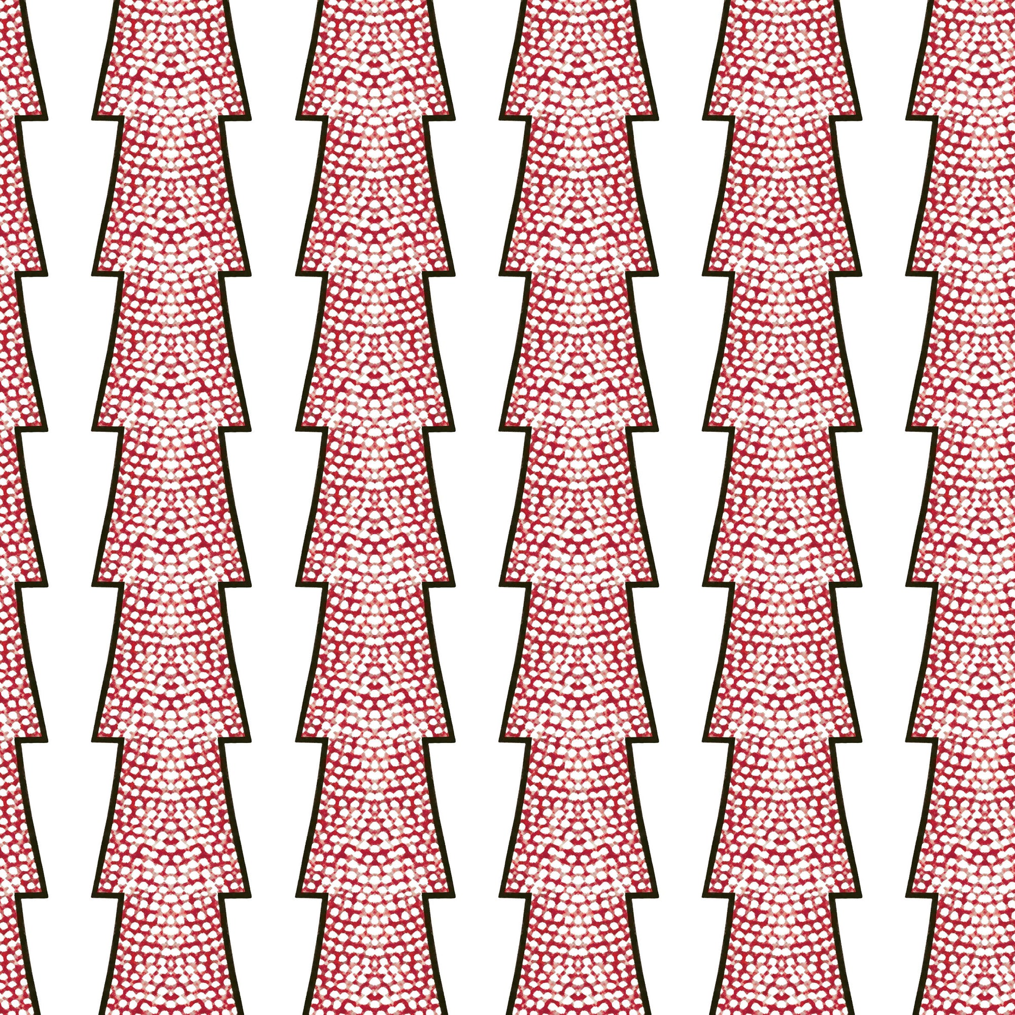 Spot and Arrow Wallpaper - Red