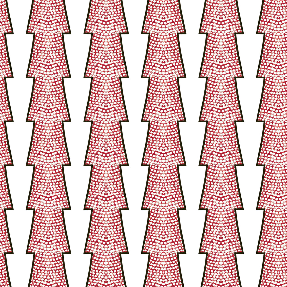 Spot and Arrow Wallpaper - Red