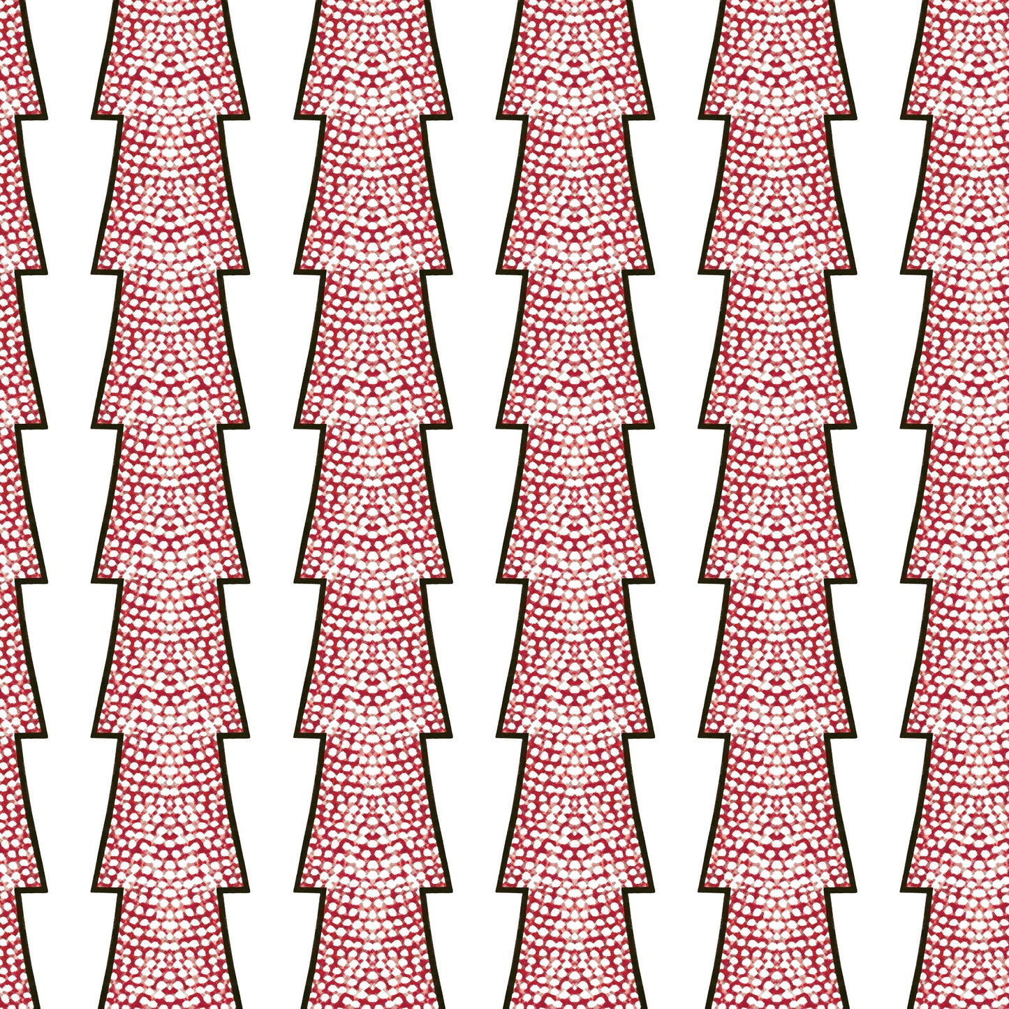 Spot and Arrow Wallpaper - Red
