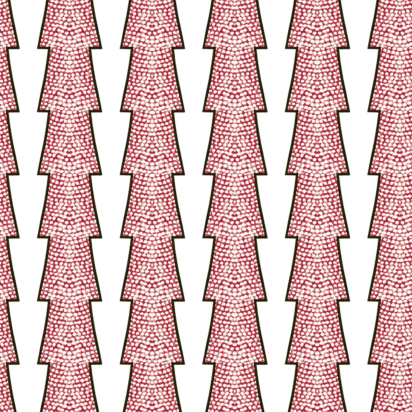 Spot and Arrow Wallpaper - Red