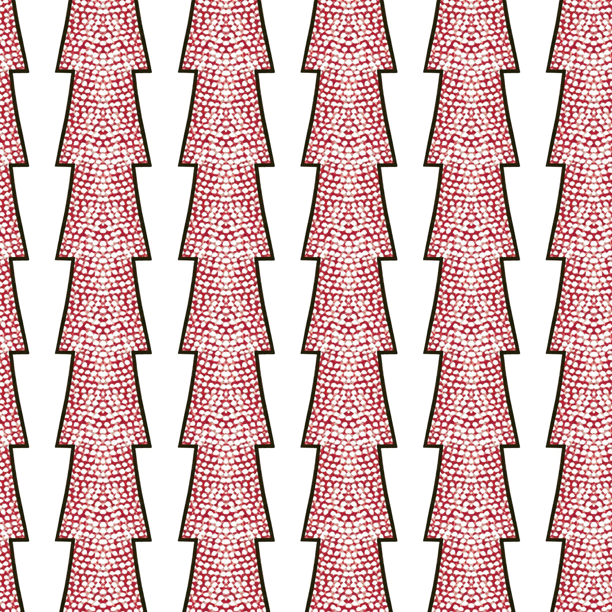Spot and Arrow Wallpaper - Red