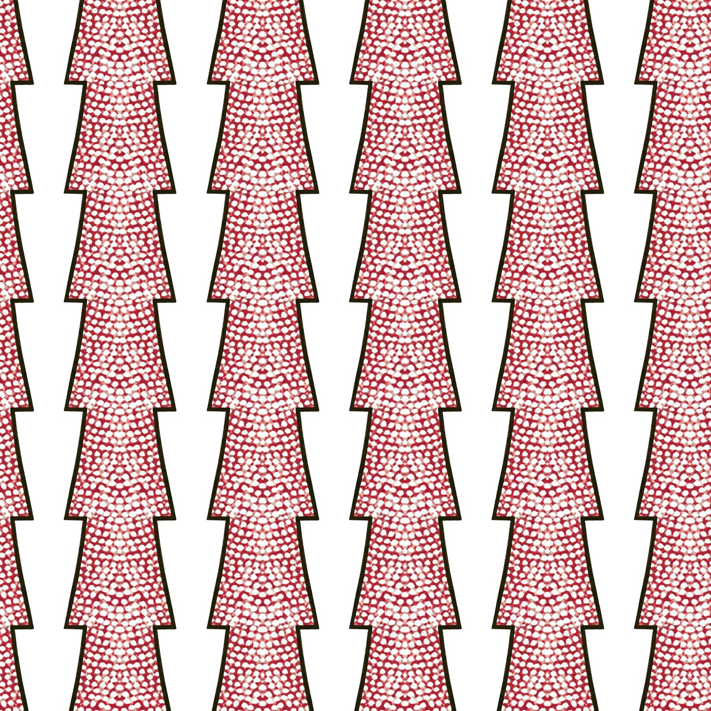 Spot and Arrow Wallpaper - Red