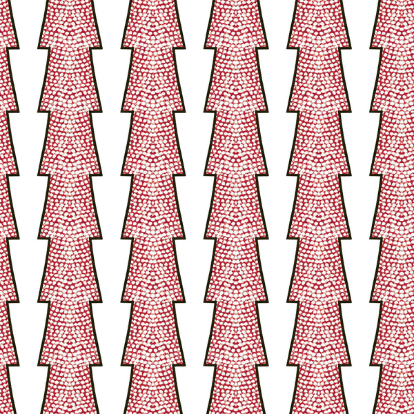 Spot and Arrow Wallpaper - Red