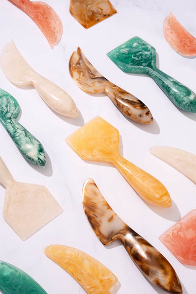 Resin Cheese Knife, Pink (Set of 3)