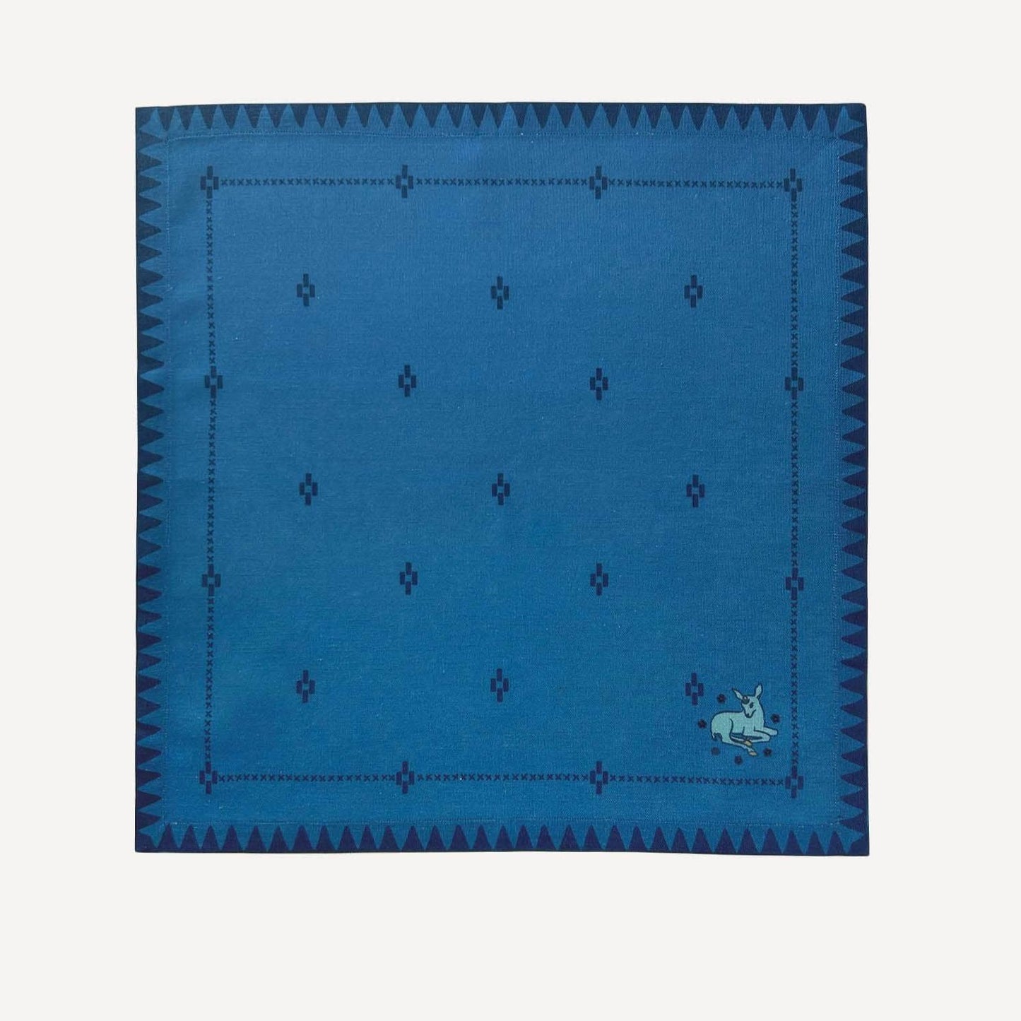 Redwork Napkins in Blue - Set of 6