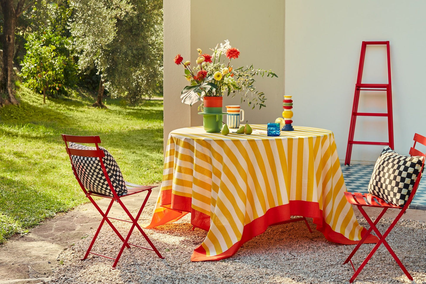 La Veste X Lisa Corti Nizam Stripes Yellow Natural