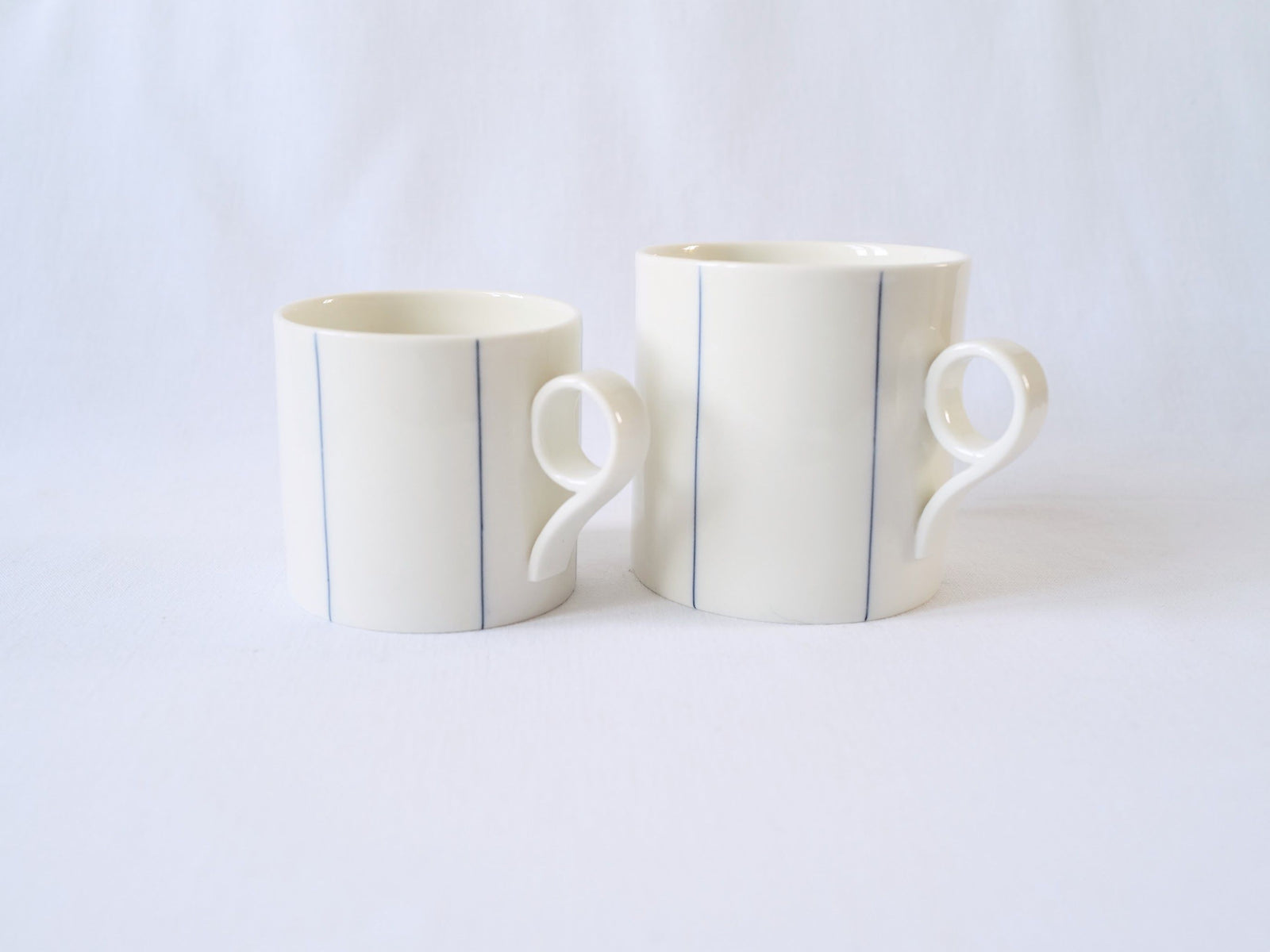 Medium Mug with Cobalt Stripes