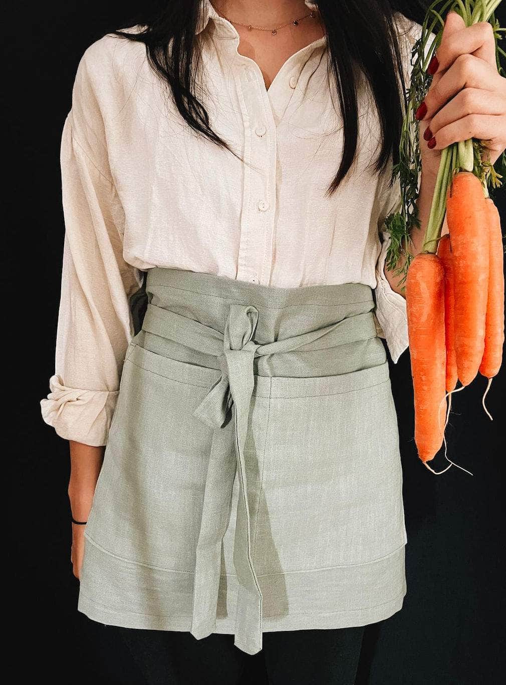 Linen Half Apron