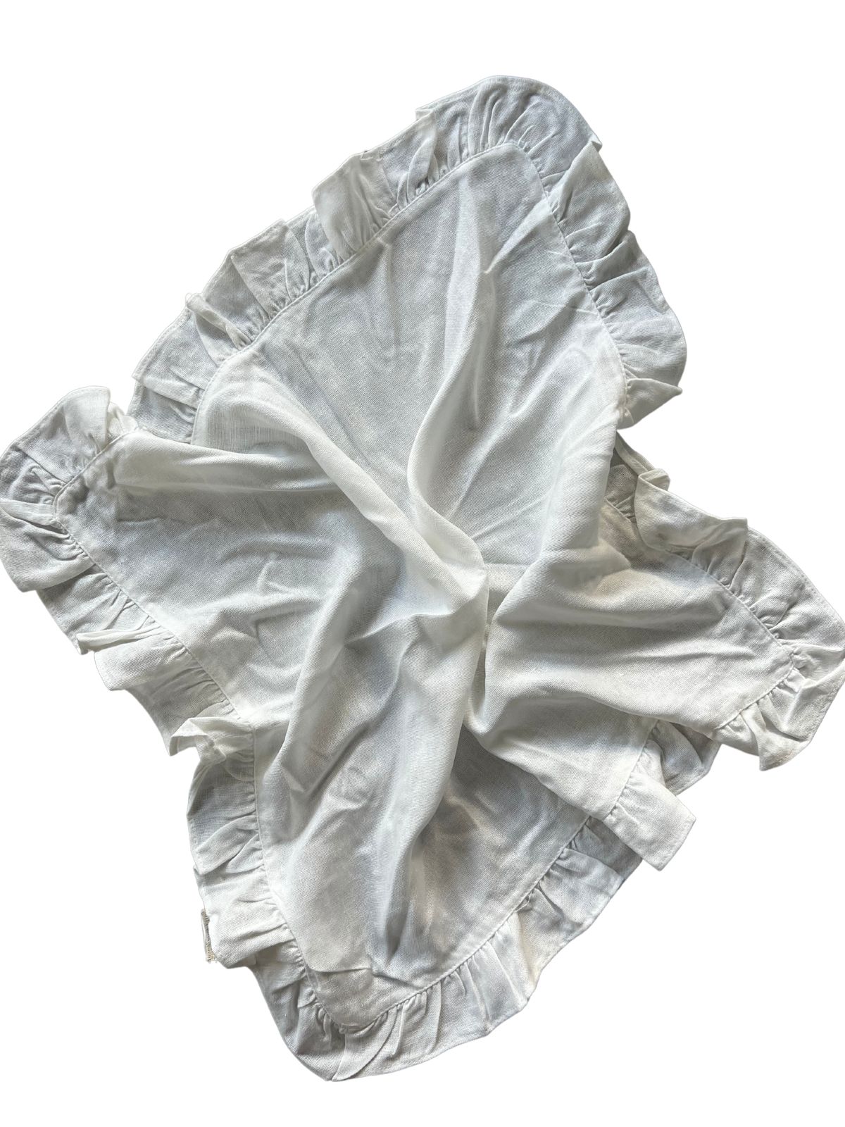 Linen Bolero Napkins Set x 2 White - Between Us