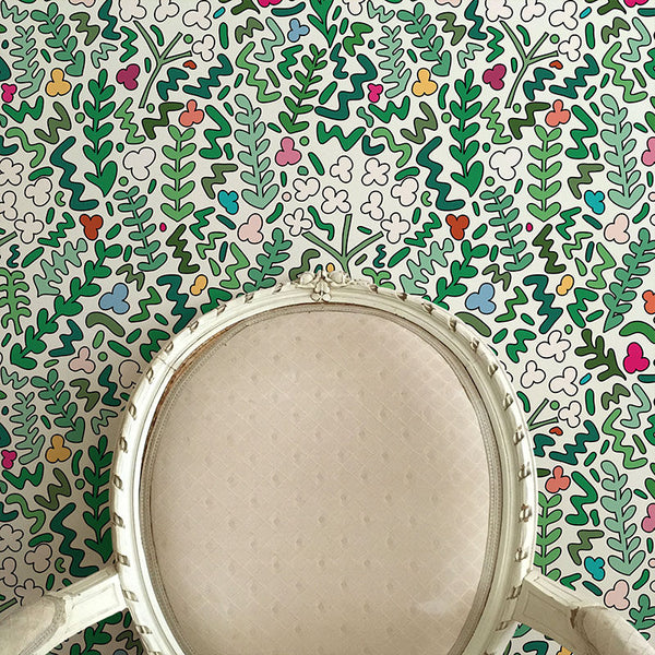 Fields of Joy Wallpaper - White