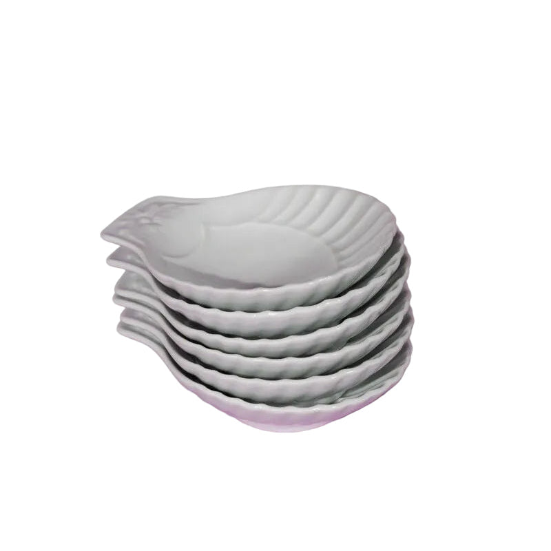 Vintage French Shell Dish by Porcelaine Du Reussy
