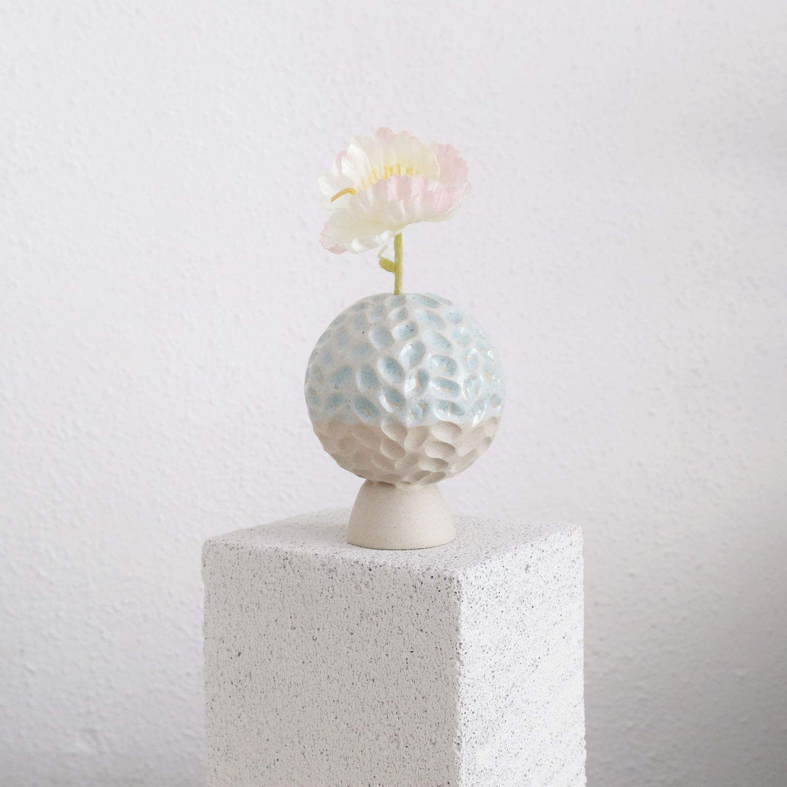 Lara - Carved Mini Vase - Brainy Blue