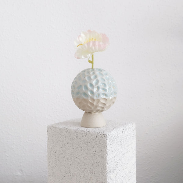 Lara - Carved Mini Vase - Brainy Blue