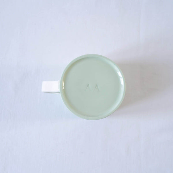 Large Mug in Pale Green - Traditional Handle