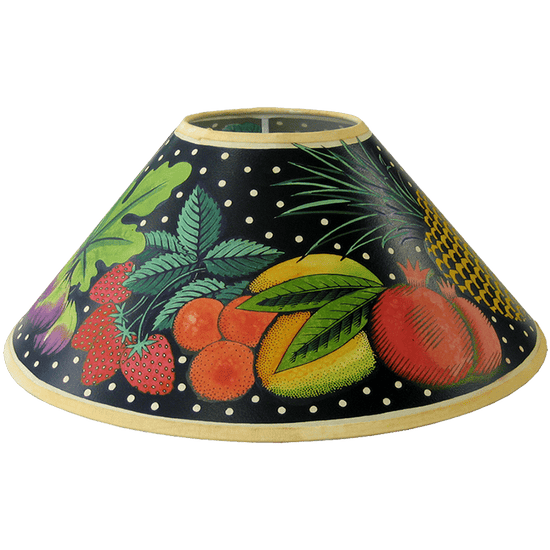 Tropical Fruit Hand Painted 14" Lampshade