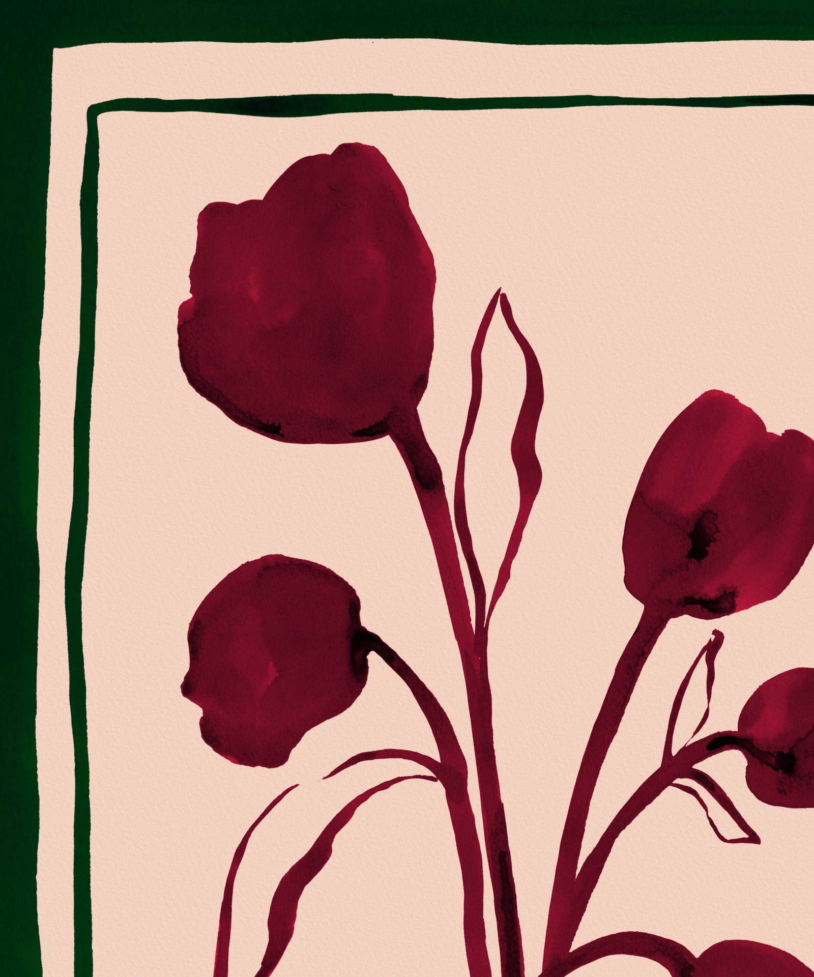 Les Tulipes (The Tulips)- French Floral Art Print