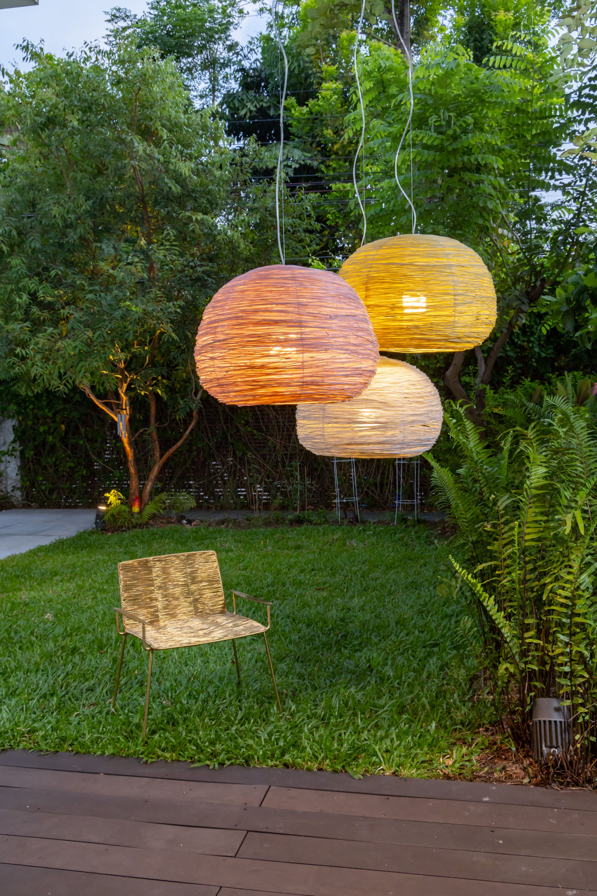 Shelter Pendant by Ango – Hand-Woven Light in Recycled Plastic Waste