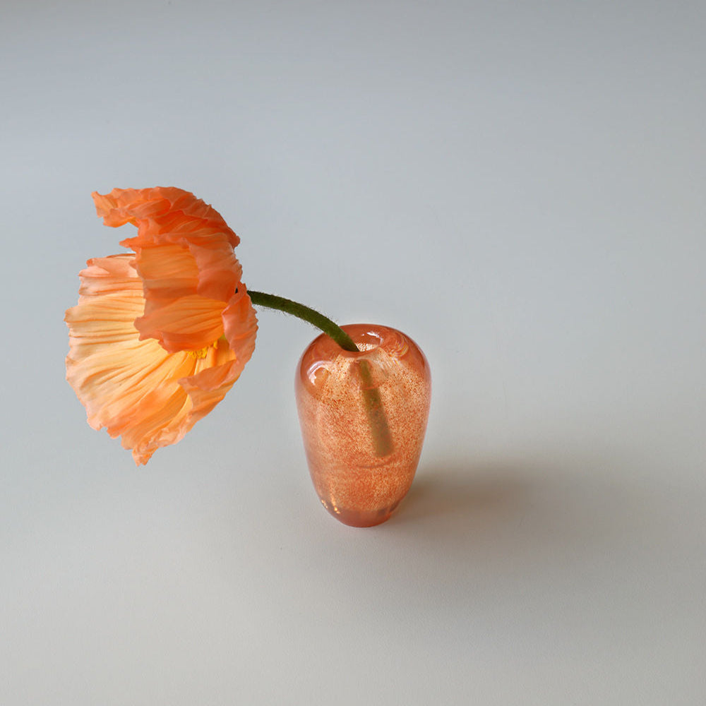 Mouth Blown Vase Liv Apricot