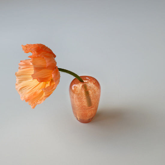 Mouth Blown Vase Liv Apricot