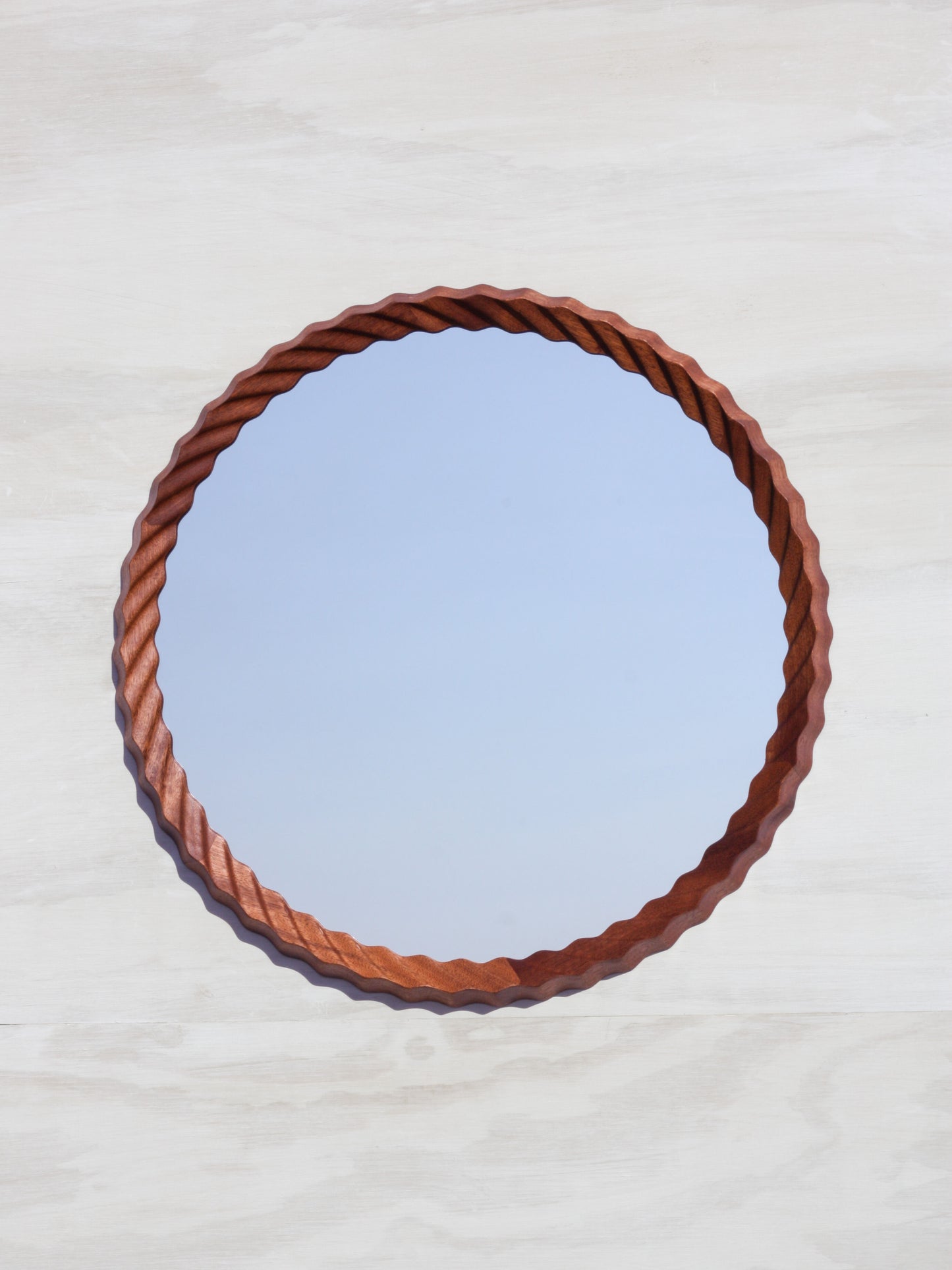 Kruller Midi Mirror - Sapele