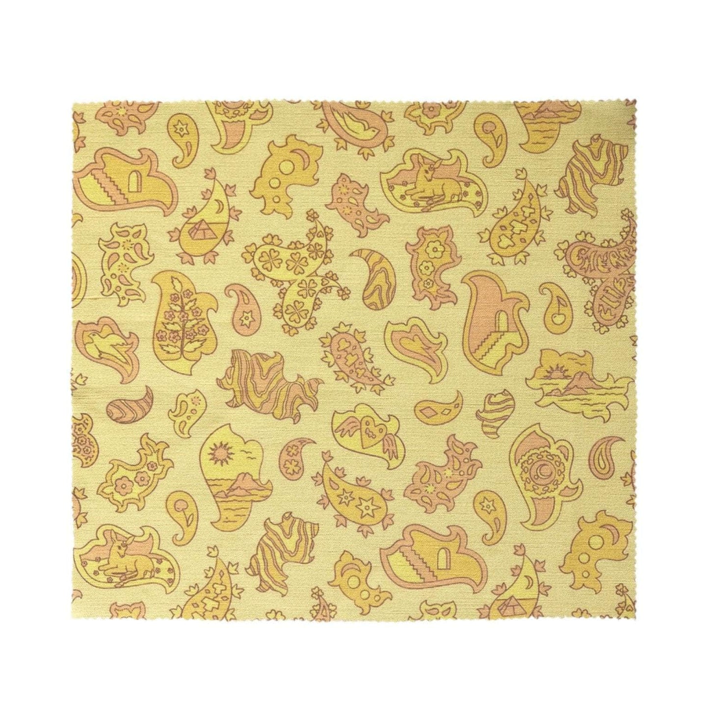 Interiors Fabric- Signature Paisley in Soft Yellow/ Peach