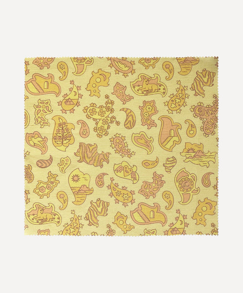 Interiors Fabric- Signature Paisley in Soft Yellow/ Peach