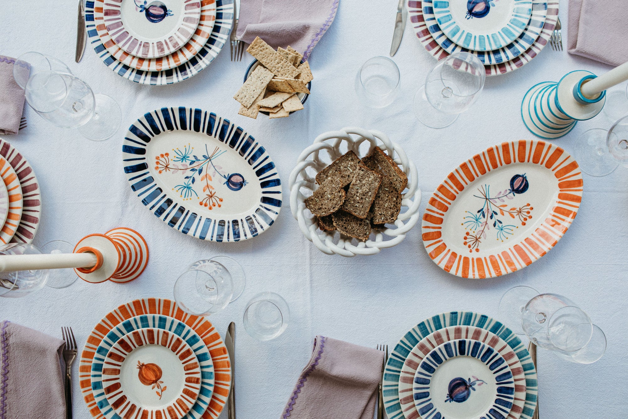 Orange Dessert Plate – The Portuguese Chitas