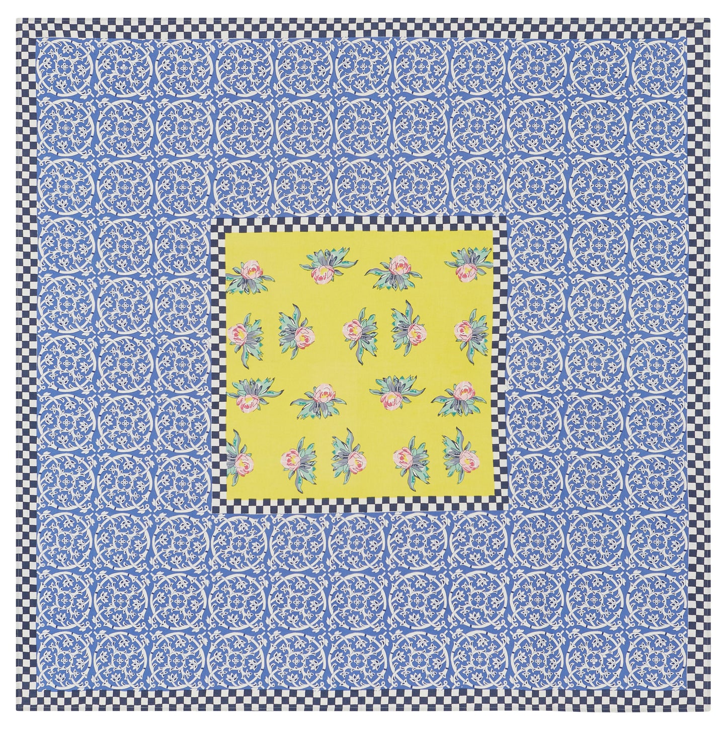 Cotton Cloth 180x180cm tiles yellow