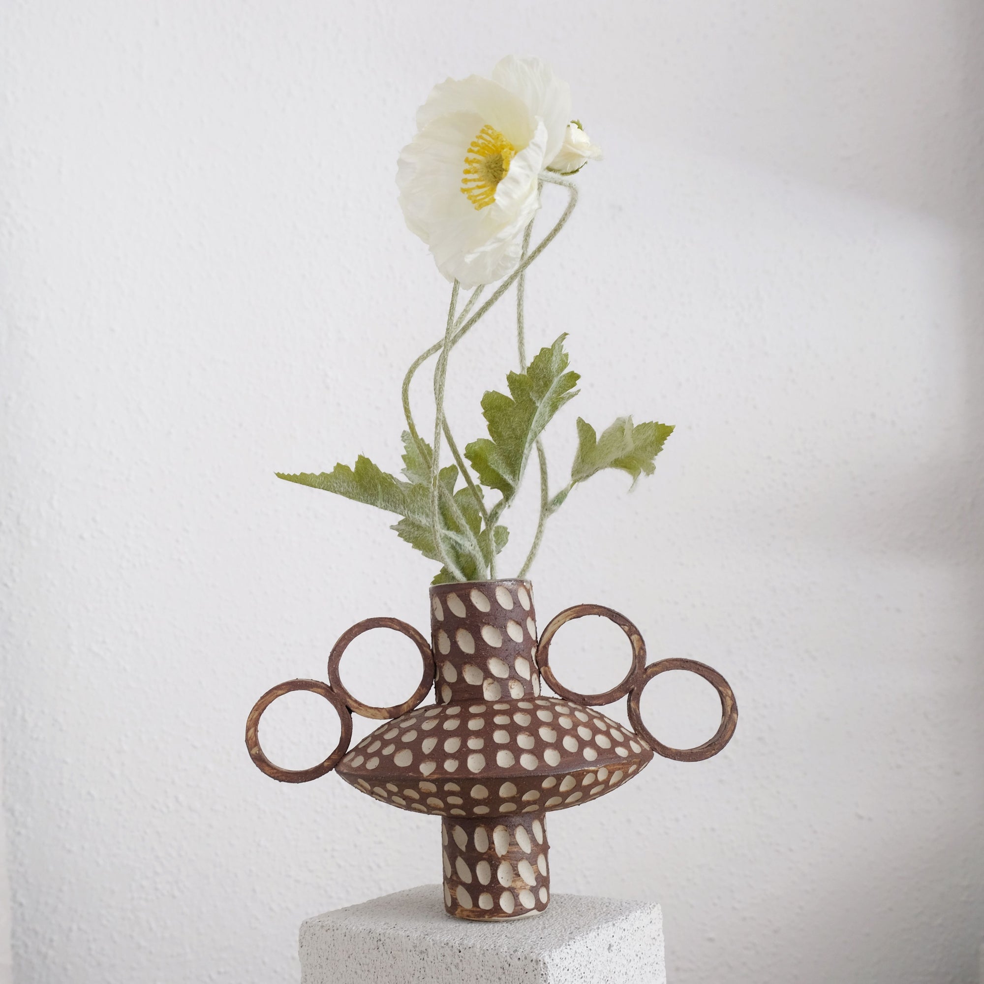 Zebrino - Carved Vase - Vorarlberg Wild Clay