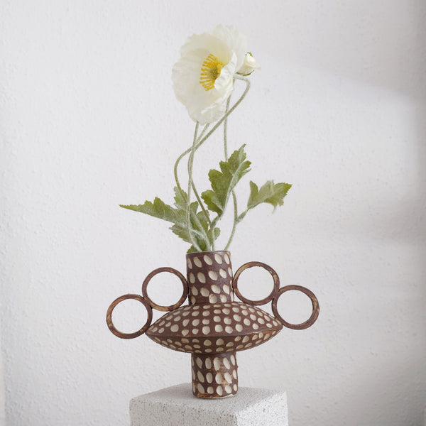 Zebrino - Carved Vase - Vorarlberg Wild Clay
