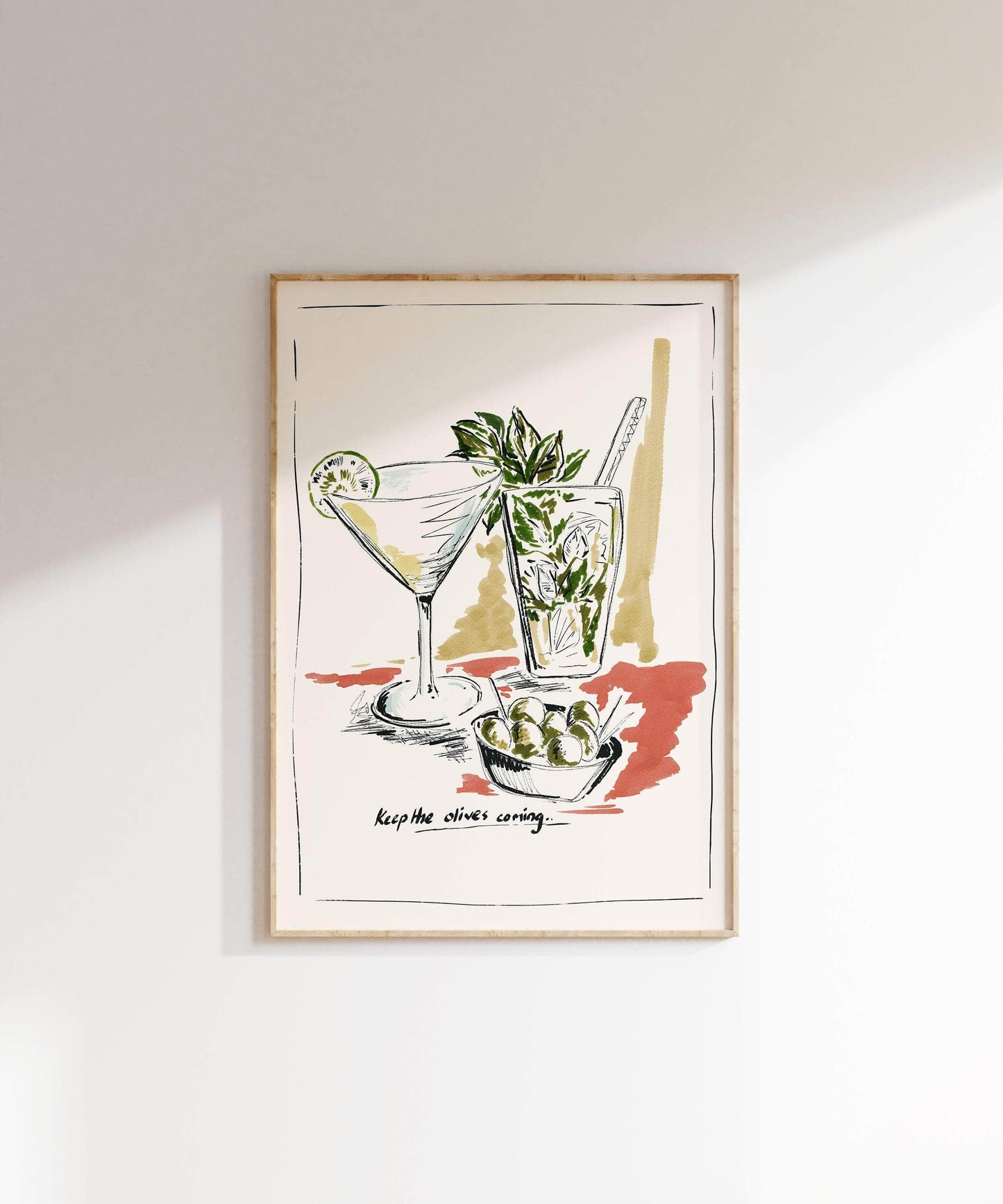 'Keep the Olives Coming' Print