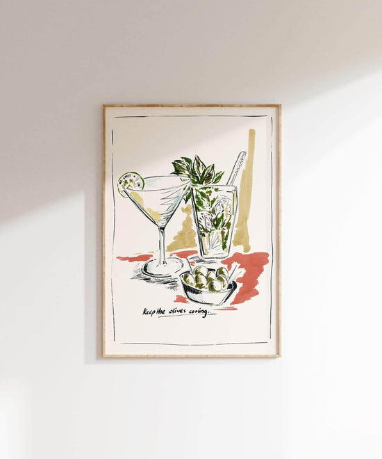 'Keep the Olives Coming' Print