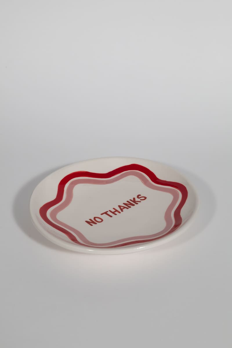 No Thanks Dessert Plate