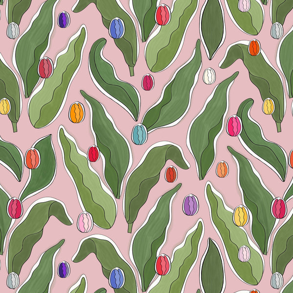 Tulips Festival Wallpaper - Pink