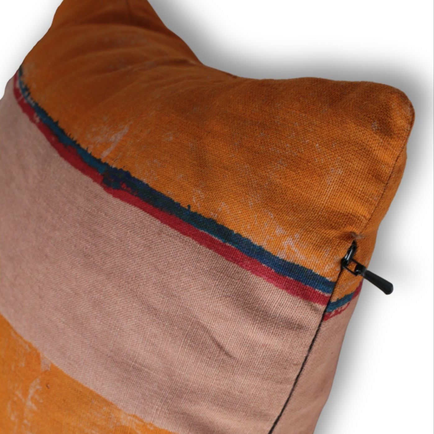 Oaxaca Terracotta Striped Cushion