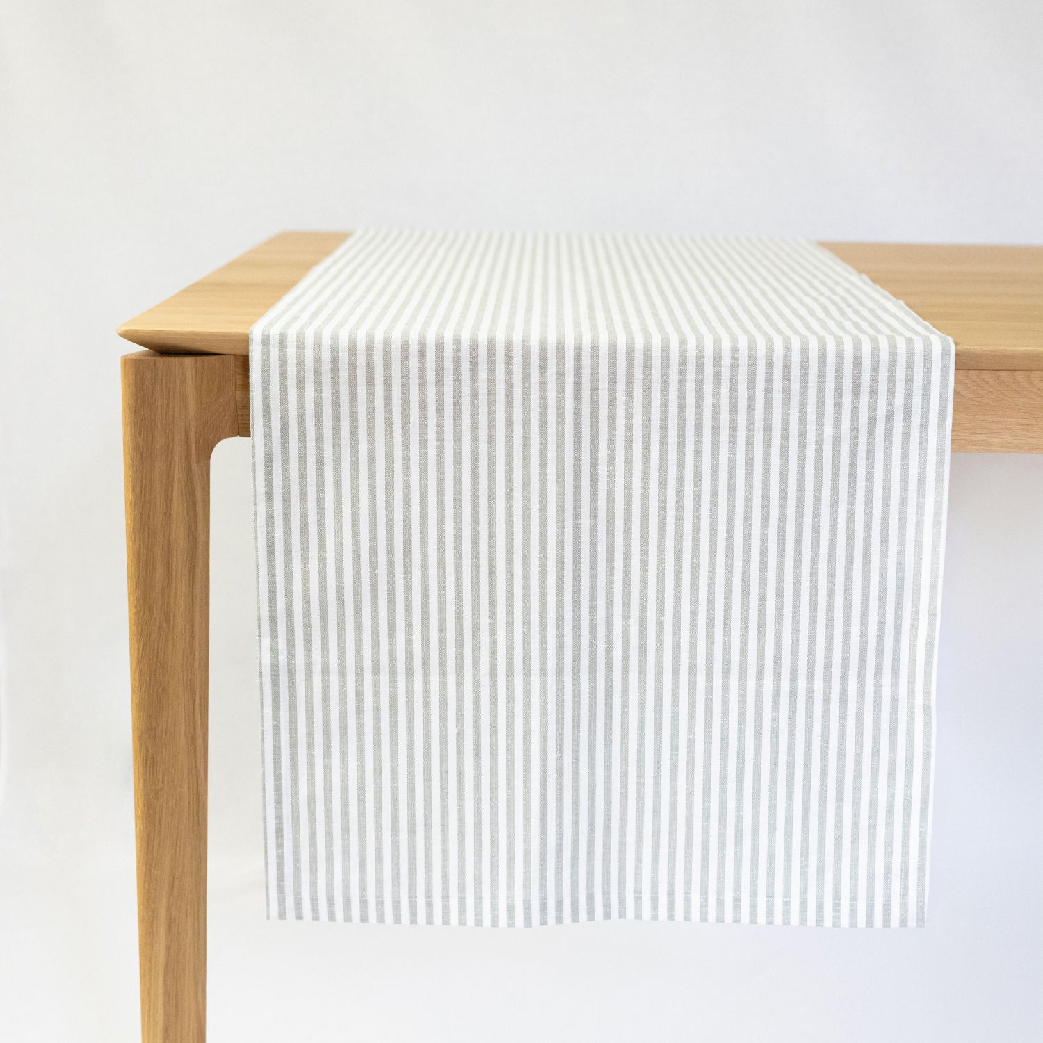 Grey Stripes Table Runner