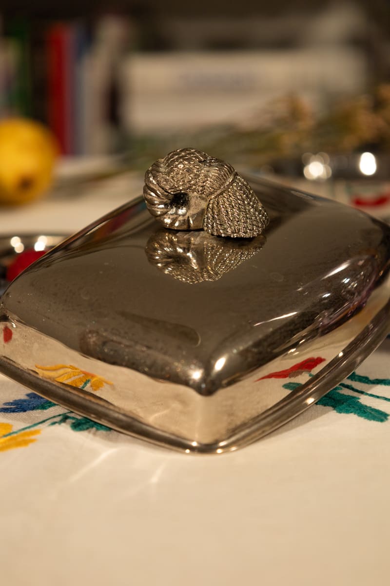 Vintage Silver Tassel Dish