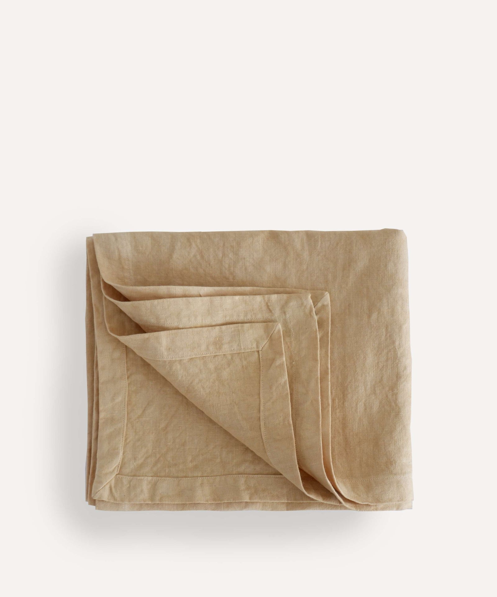 Linen Throw in Butter Yellow