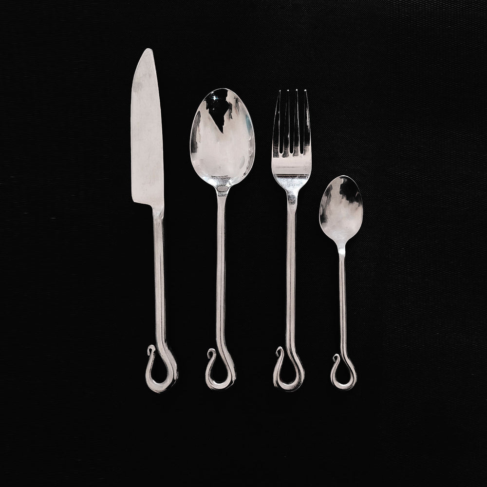 Organic Silver Cutlery Set of 4