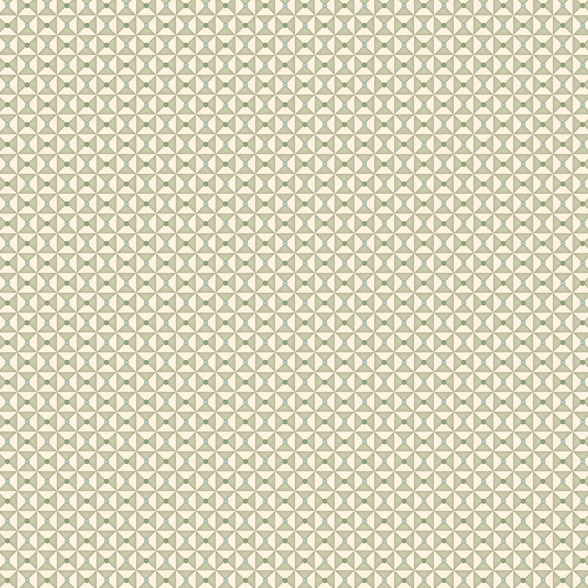 Broken Dishes Wallpaper - Serene Green