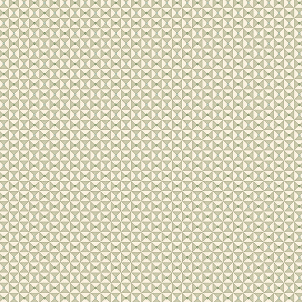 Broken Dishes Wallpaper - Serene Green