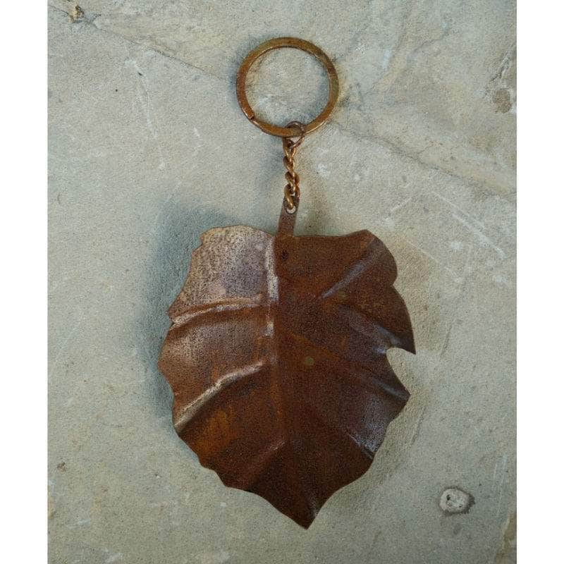 Iron Leaf Key Ring