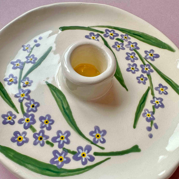Forget-Me-Not Candle Stick Holder
