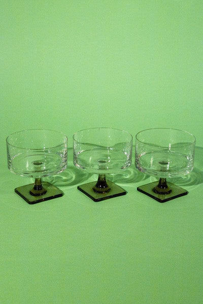 Set of Three Rosenthal Crystal Dessert Coupes