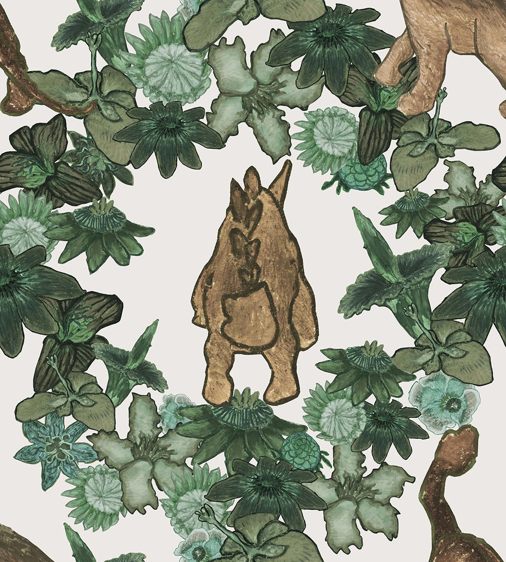 Dinoflorus Wallpaper