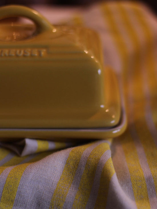 Lemon Striped Napkins. Set of 4