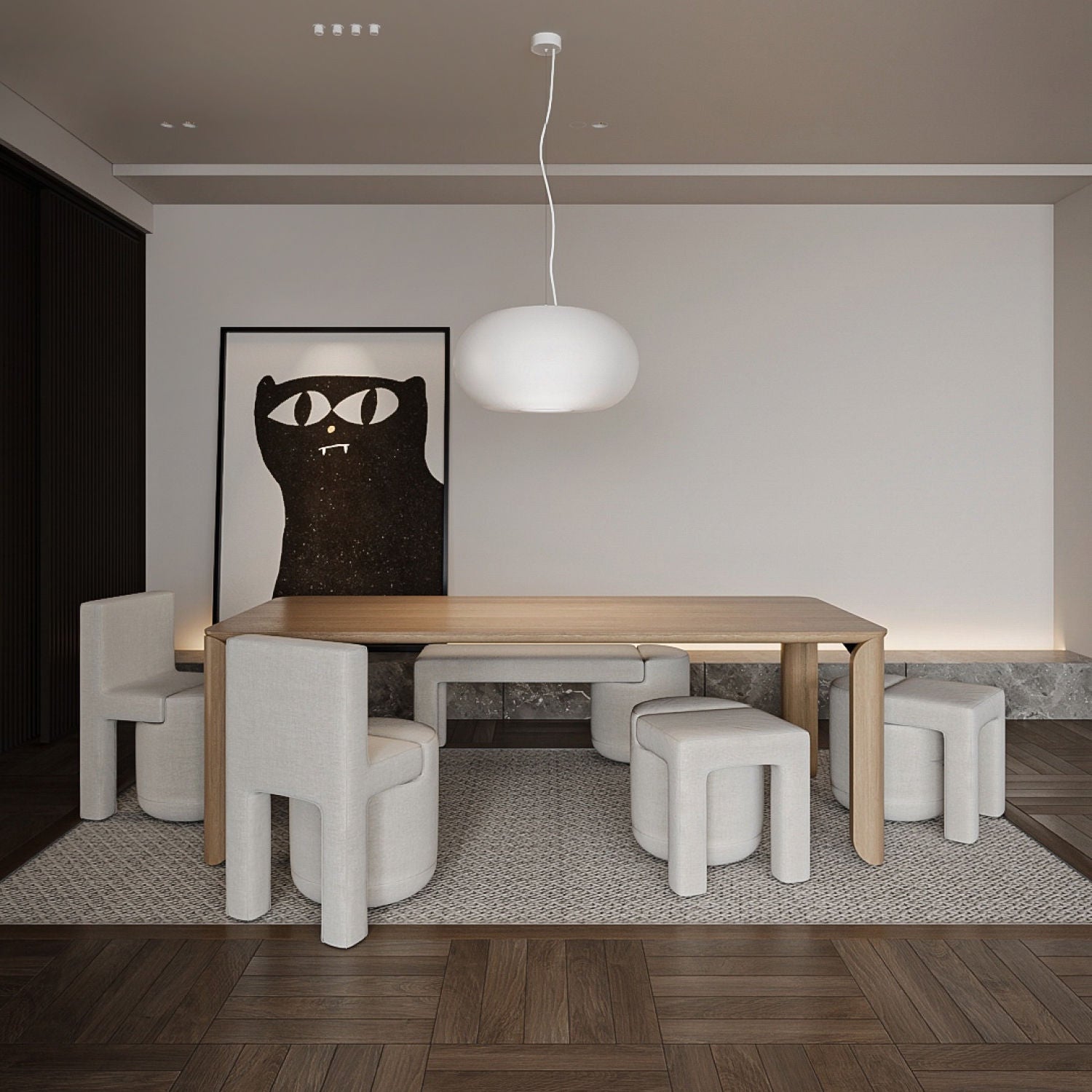 Fossil - Sculptural Dinning Chair